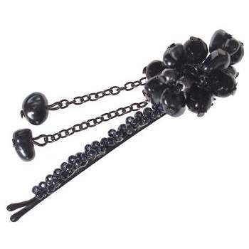 Evita Peroni - Fenja Bobby Pins - Black Moon (1 Bobby Pin)