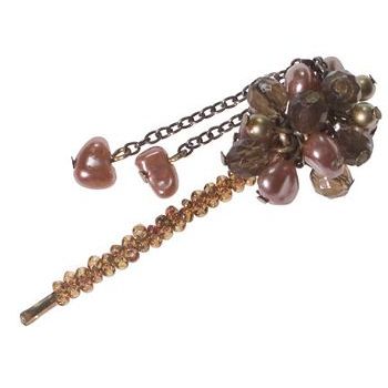 Evita Peroni - Fenja Bobby Pins - Pebble (1 Bobby Pin)