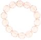 Yochi - Czech Glass Inspired Stretch Bracelet (1) Light Rose