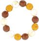 Yochi - Czech Glass Inspired Stretch Bracelet (1) Shades of Topaz