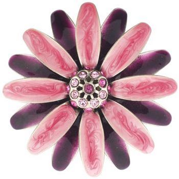 Yochi - Sunflower Brooch Pin - Shades Of Pink (1)