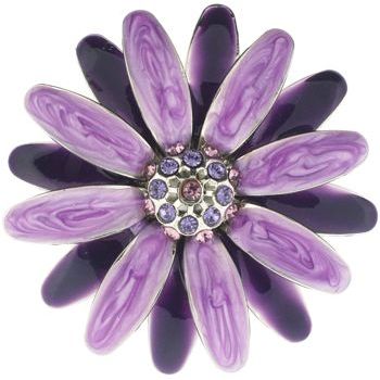 Yochi - Sunflower Brooch Pin - Shades of Purple (1)